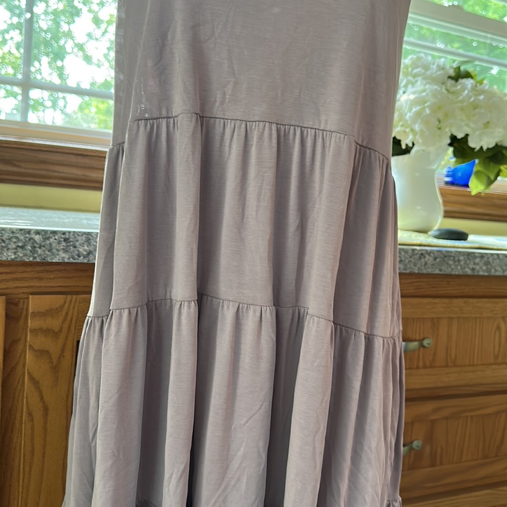 Lavendar Tiered Dress - Picture 2 of 6